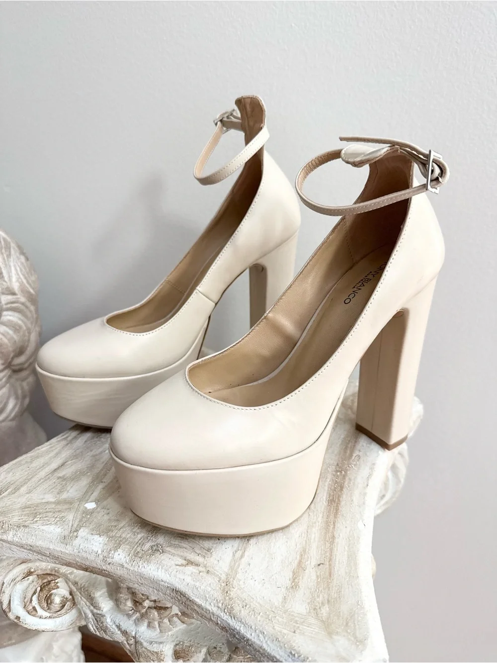 Tony Bianco Nude Platform Mary Jane Heels Women’s 6.5